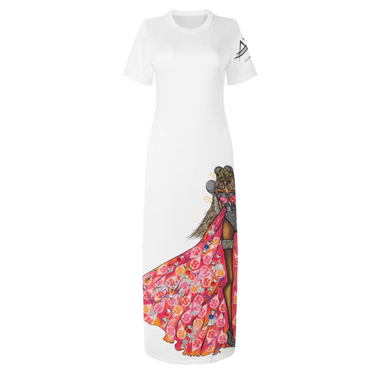 Queen Stella Women’s Short Sleeve Midi Dress