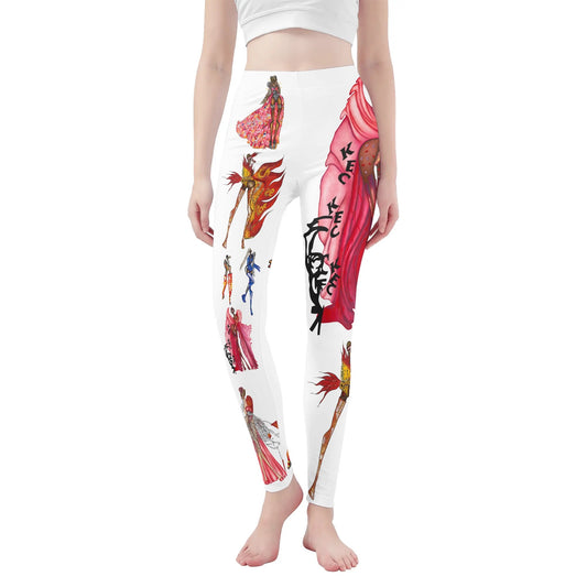 Queen Collection Mid-Waisted Soft Legging Yoga Pants
