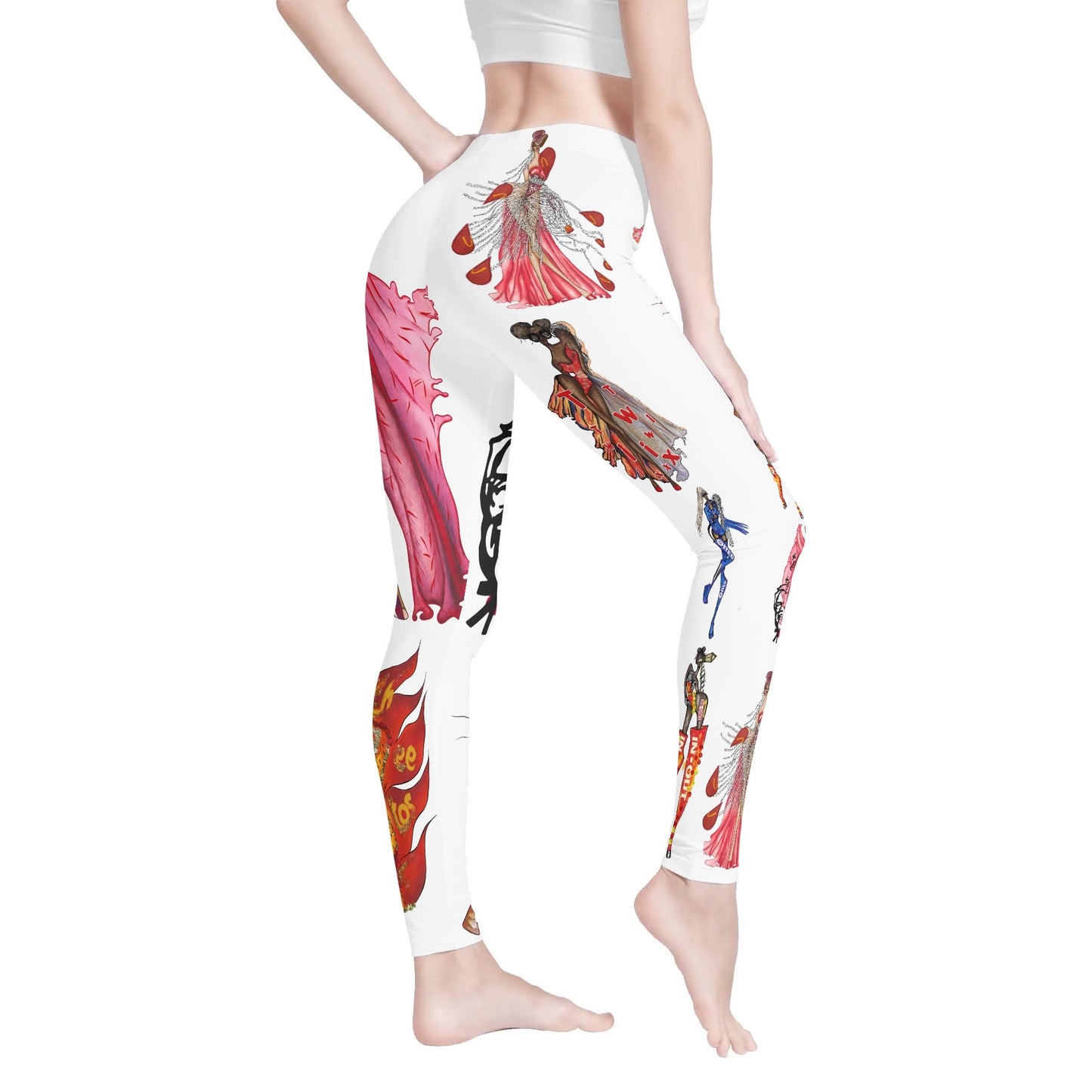 Queen Collection Mid-Waisted Soft Legging Yoga Pants