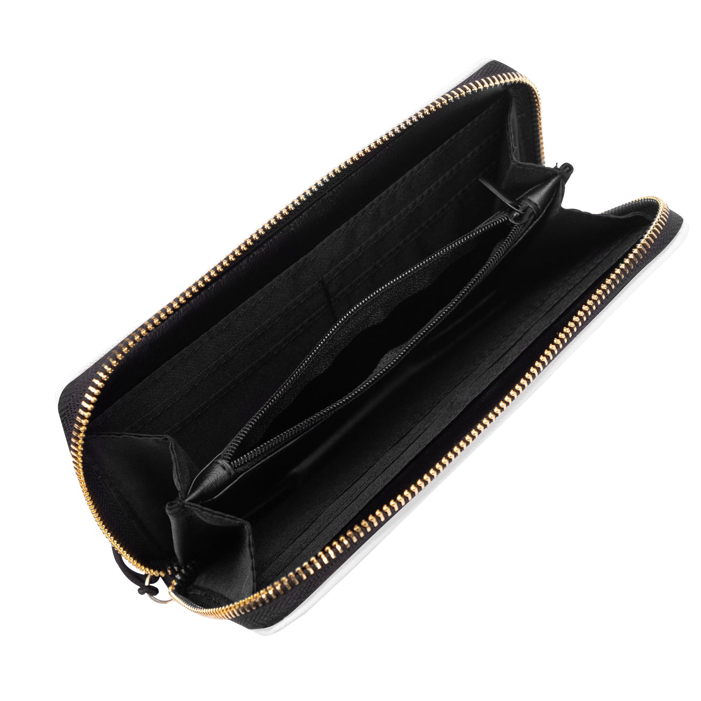 Queen Collection PU Leather Zipper Wristlet Wallet