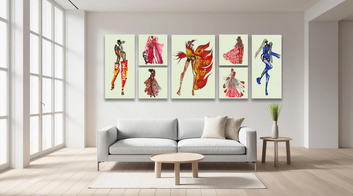 Custom Order Queen Of Twinnie (Inspired by Twix) – “Your Art Has Been Served” Queen Series| Mixed Media | Inspired by Twix® | Exclusive Fine Art