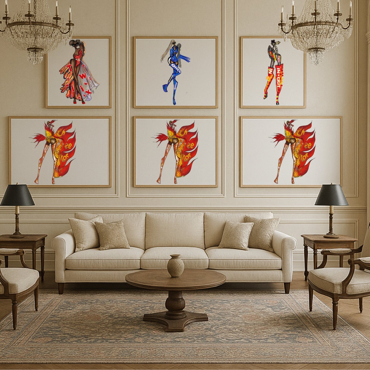 Original Queen Cheeta – Friday Muse of Boldness, Passion & Focus/Your Art Has Been Served – 7 Queens Series/Exclusive Fine Art