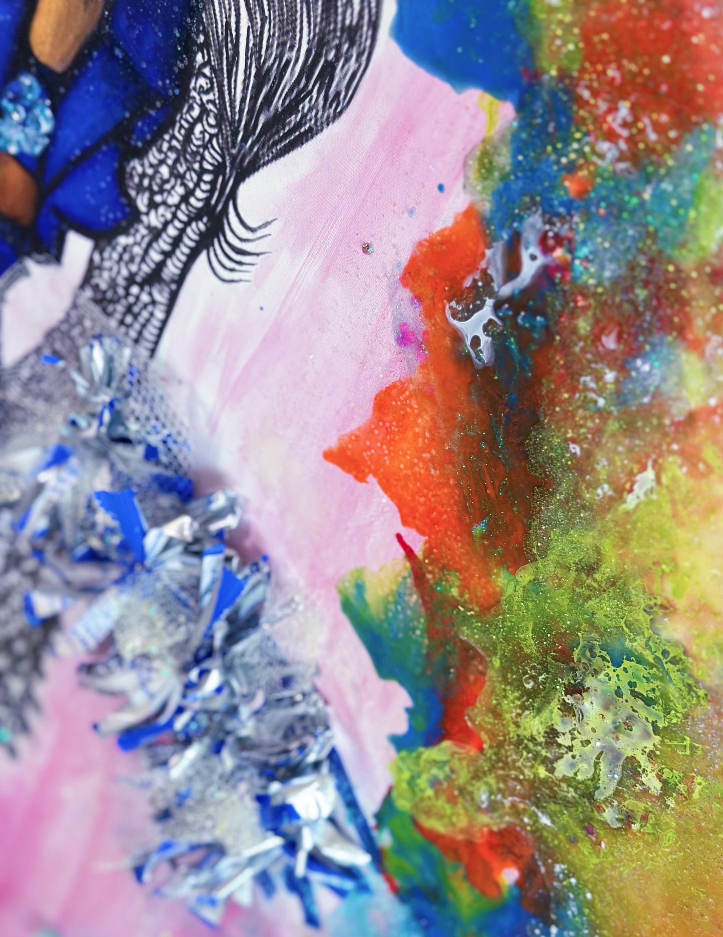 Queen Oria (Inspired by Oreo) 30” x 40” |Mixed Media | Inspired by Oreo® | Exclusive Fine Art |