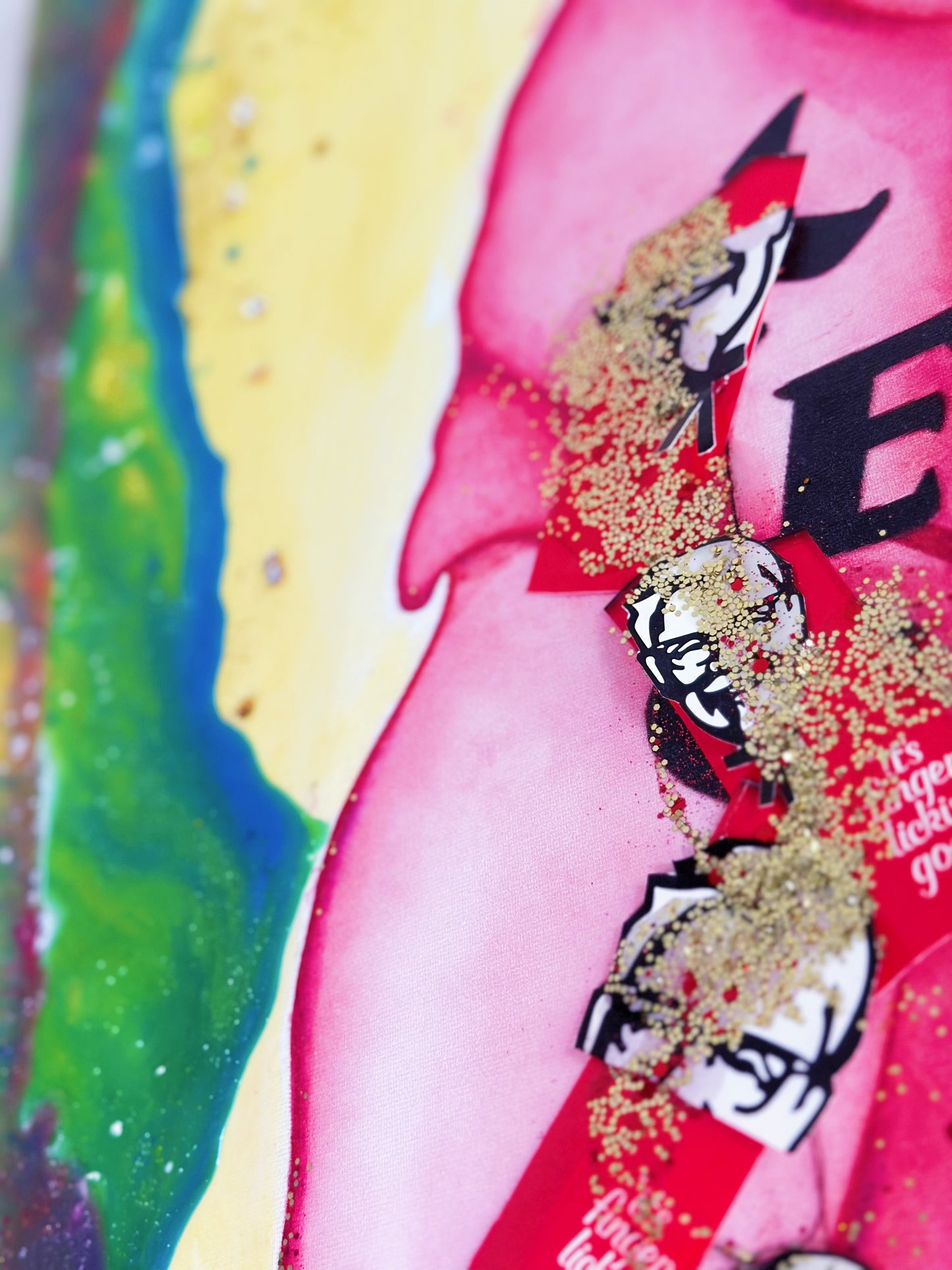 Custom Order Queen KaFica (Inspired by KFC) – “Your Art Has Been Served” Queen Series |Mixed Media | Inspired by KFC® (Copy)