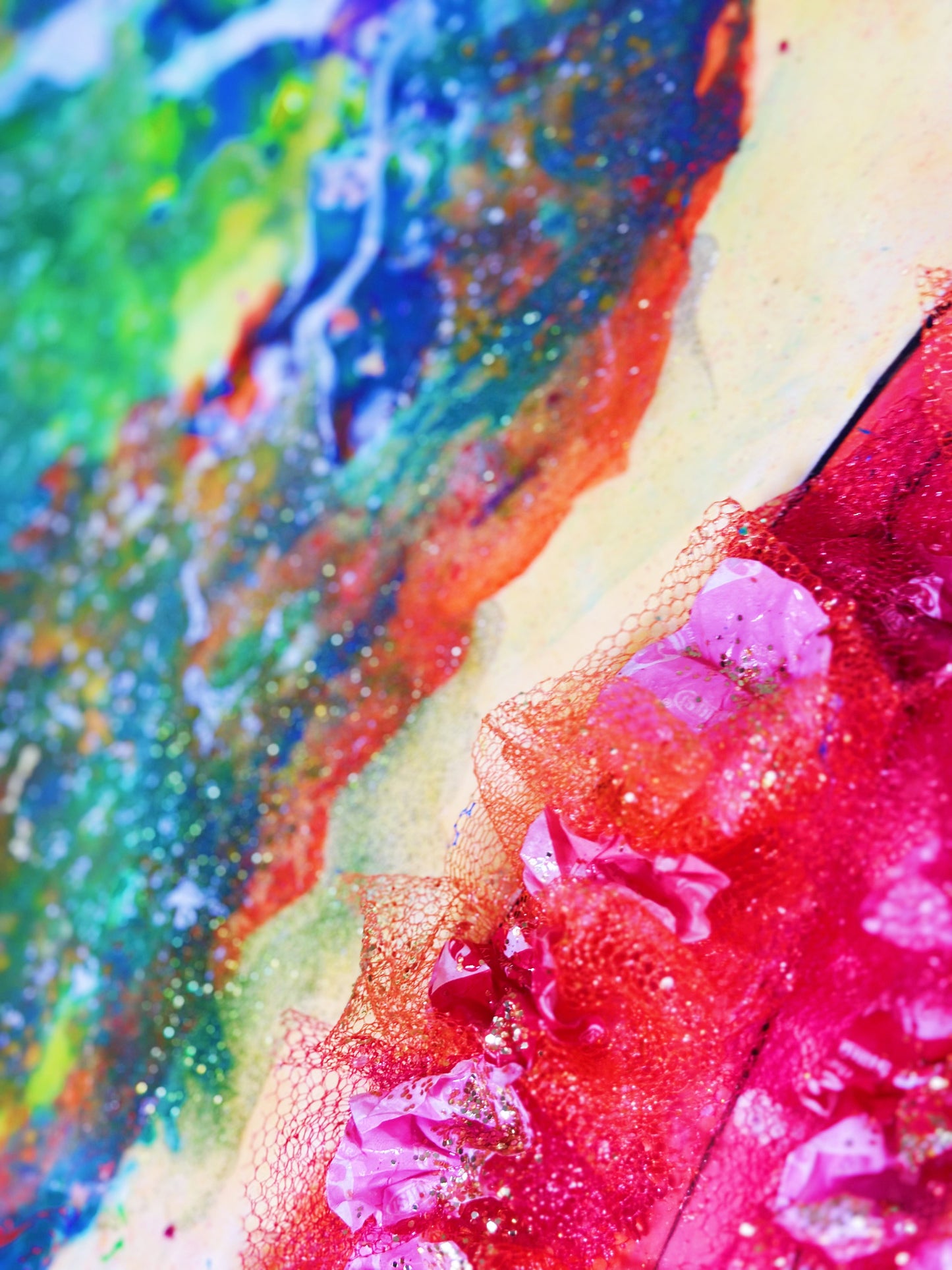 Queen Stella (Inspired by Starburst) 30” x 40” | Mixed Media |Original Printed Art Copy | Exclusive ART