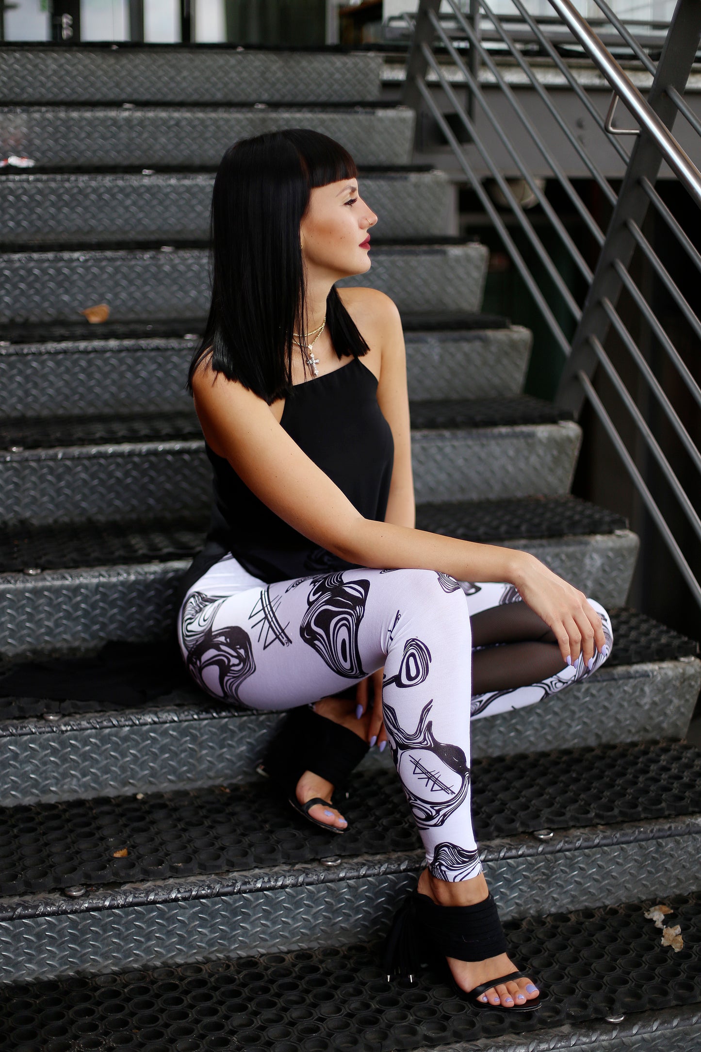 Marie Legging Printed White
