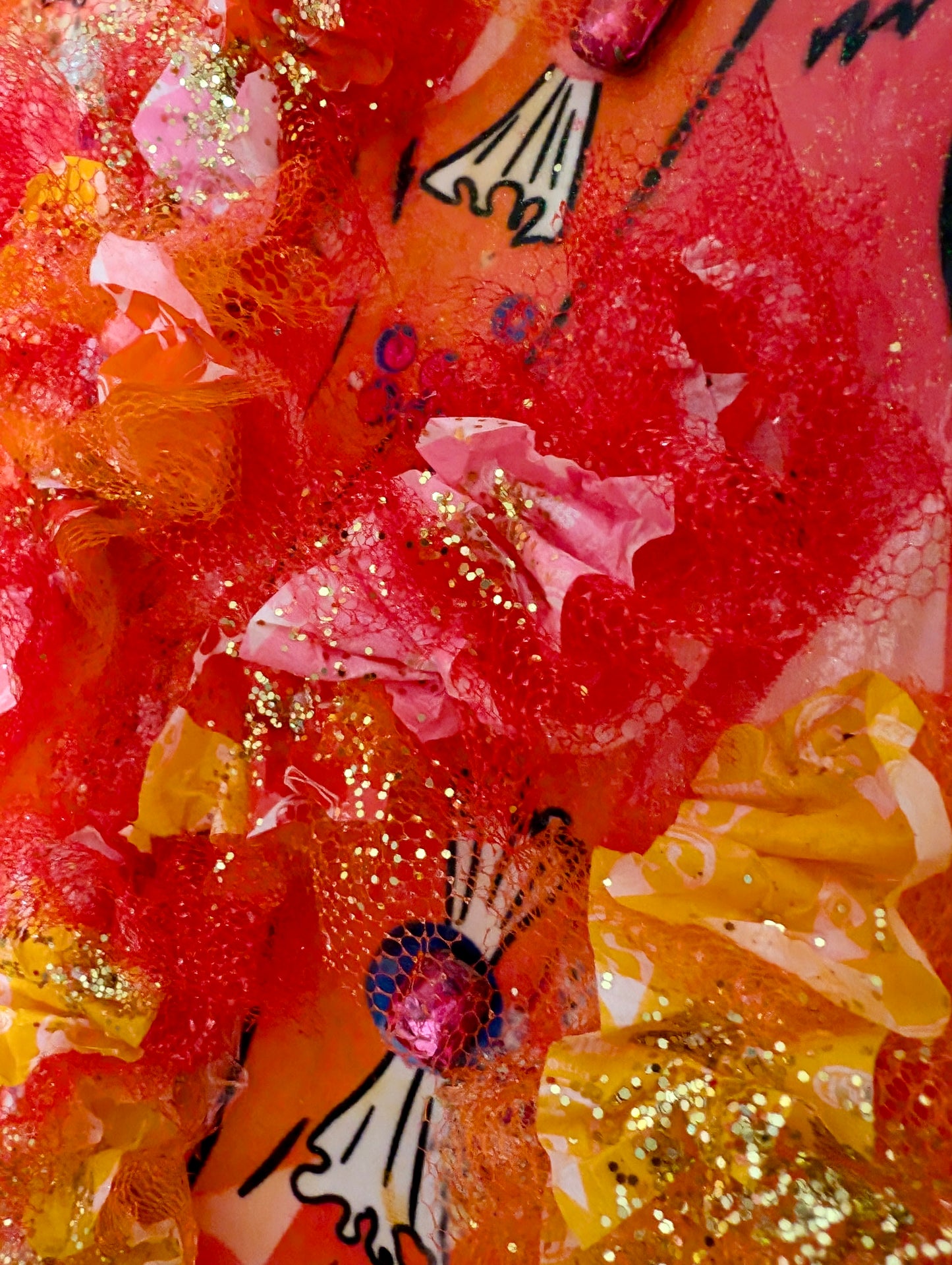 Queen Stella (Inspired by Starburst) Custom Order – “Your Art Has Been Served” Queen Series | Mixed Media |Original Printed Art Copy | Exclusive ART (Copy)
