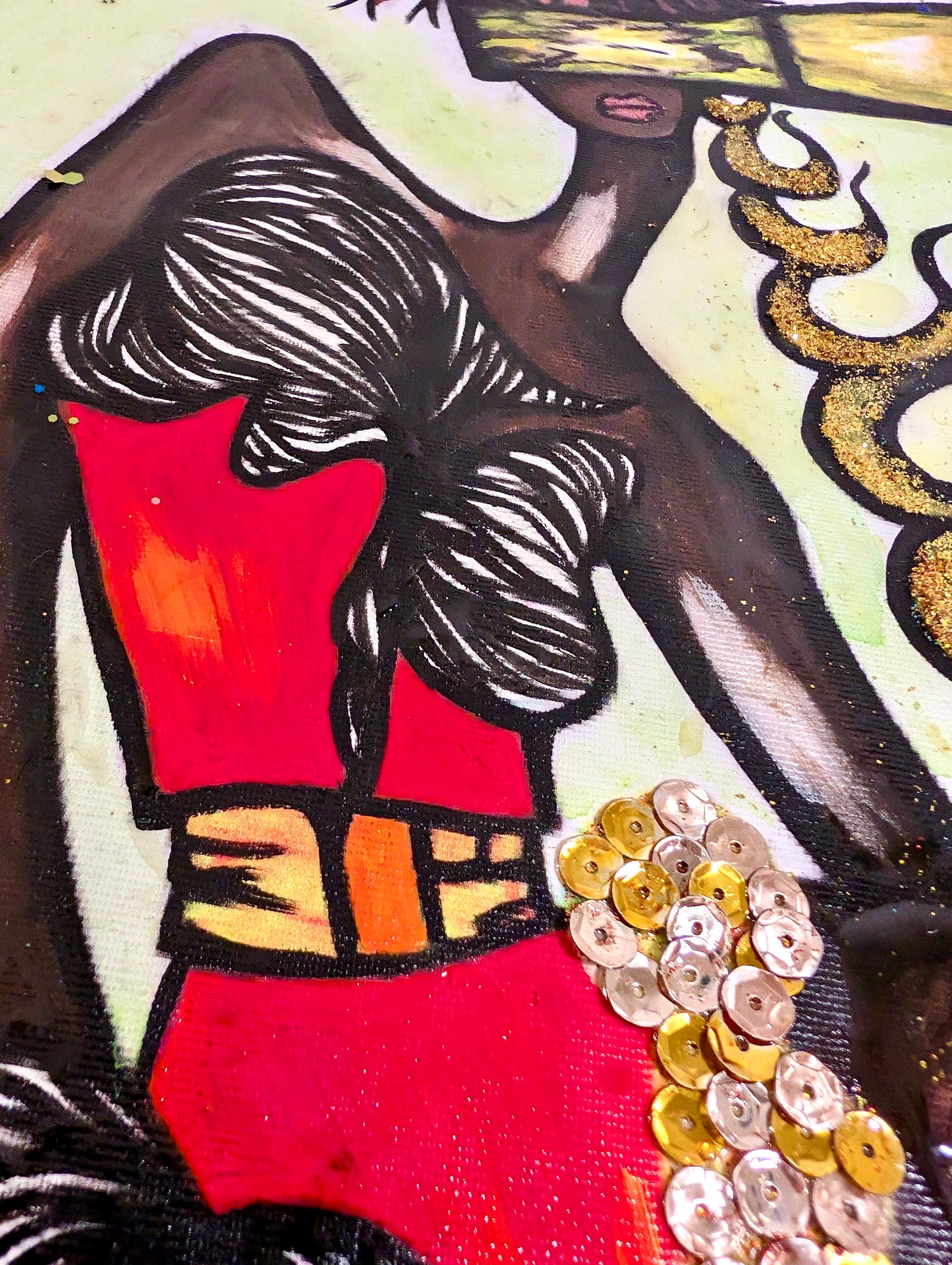 Custom Order Queen Inna  – “Your Art Has Been Served” Queen Series | Mixed Media | Inspired by In-N-Out®  | Exclusive ART