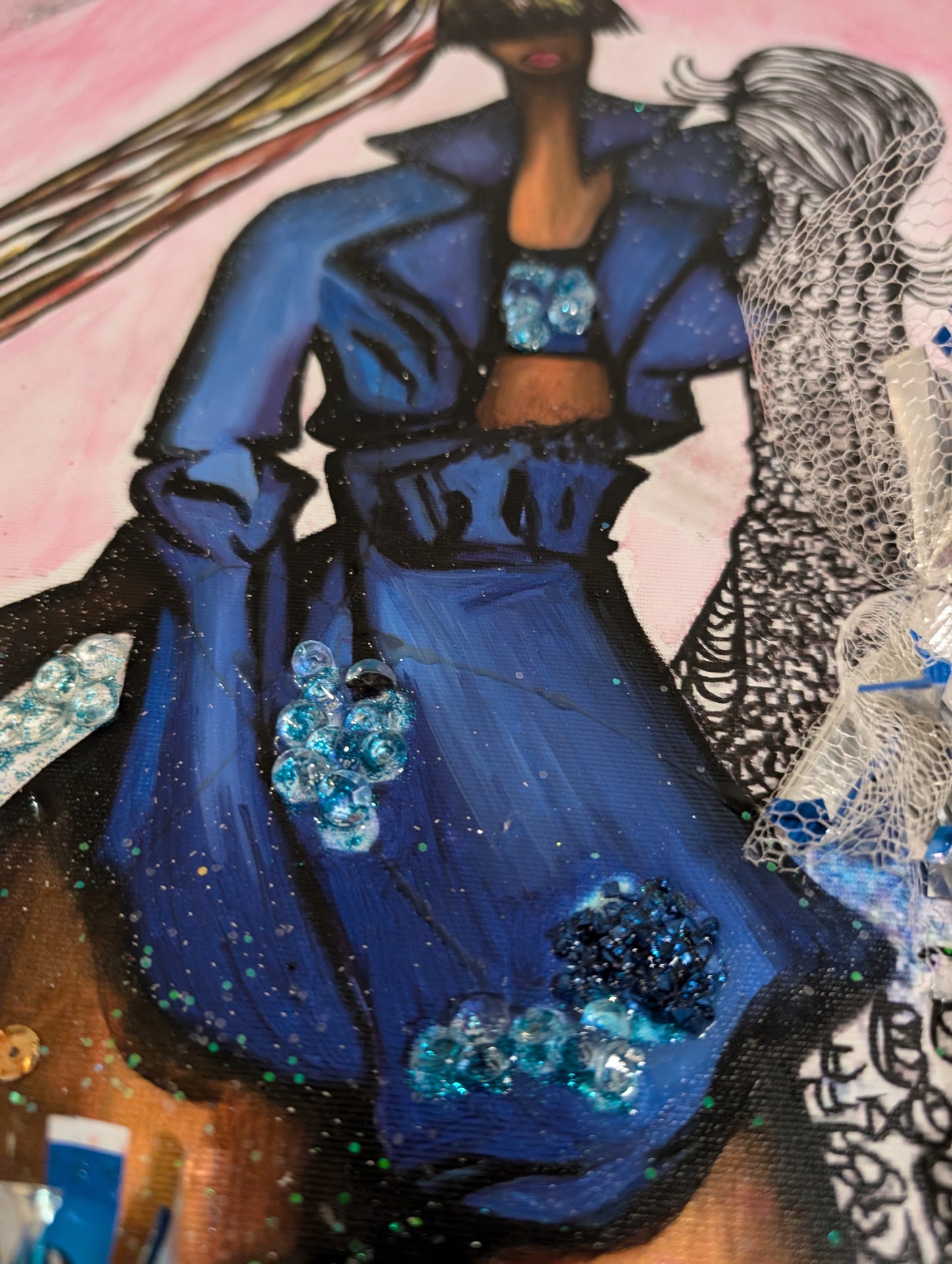Queen Oria (Inspired by Oreo) 30” x 40” |Mixed Media | Inspired by Oreo®  | Exclusive Fine Art |