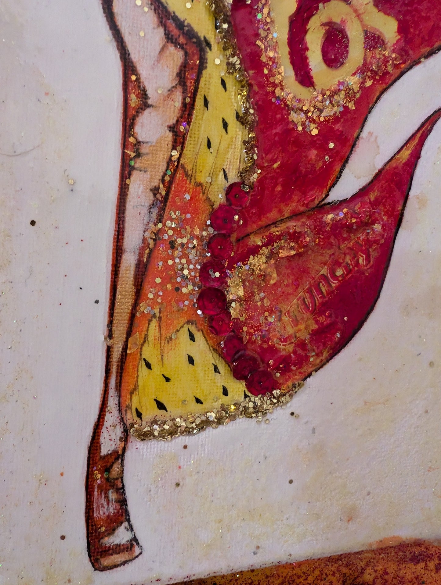 Queen Cheeta – Cheetos Wrapper Mixed Media Art | 7 Queens by AYA by DK