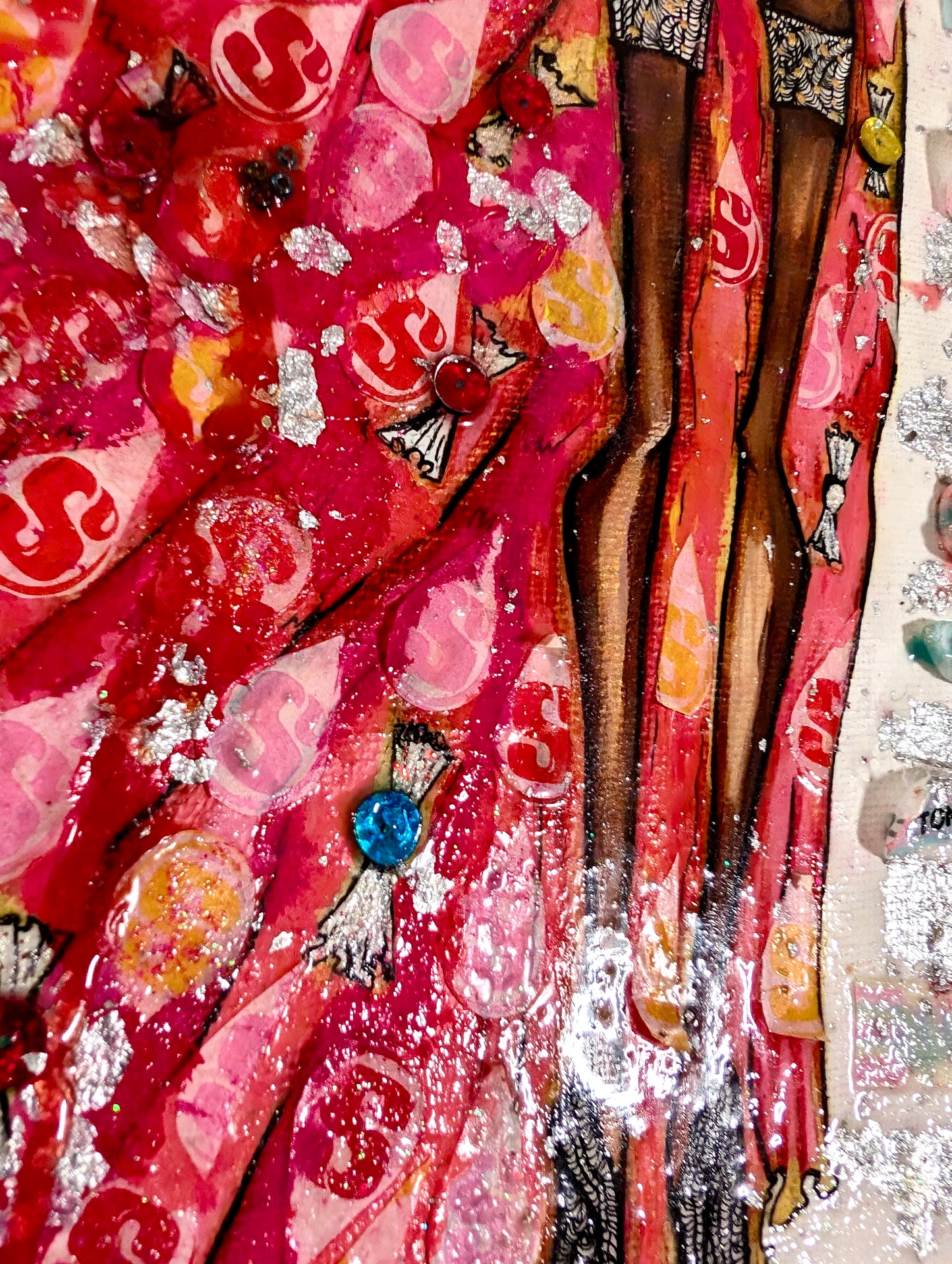 Queen Stella – Original Mixed Media Artwork (Starburst® Wrapper Art)