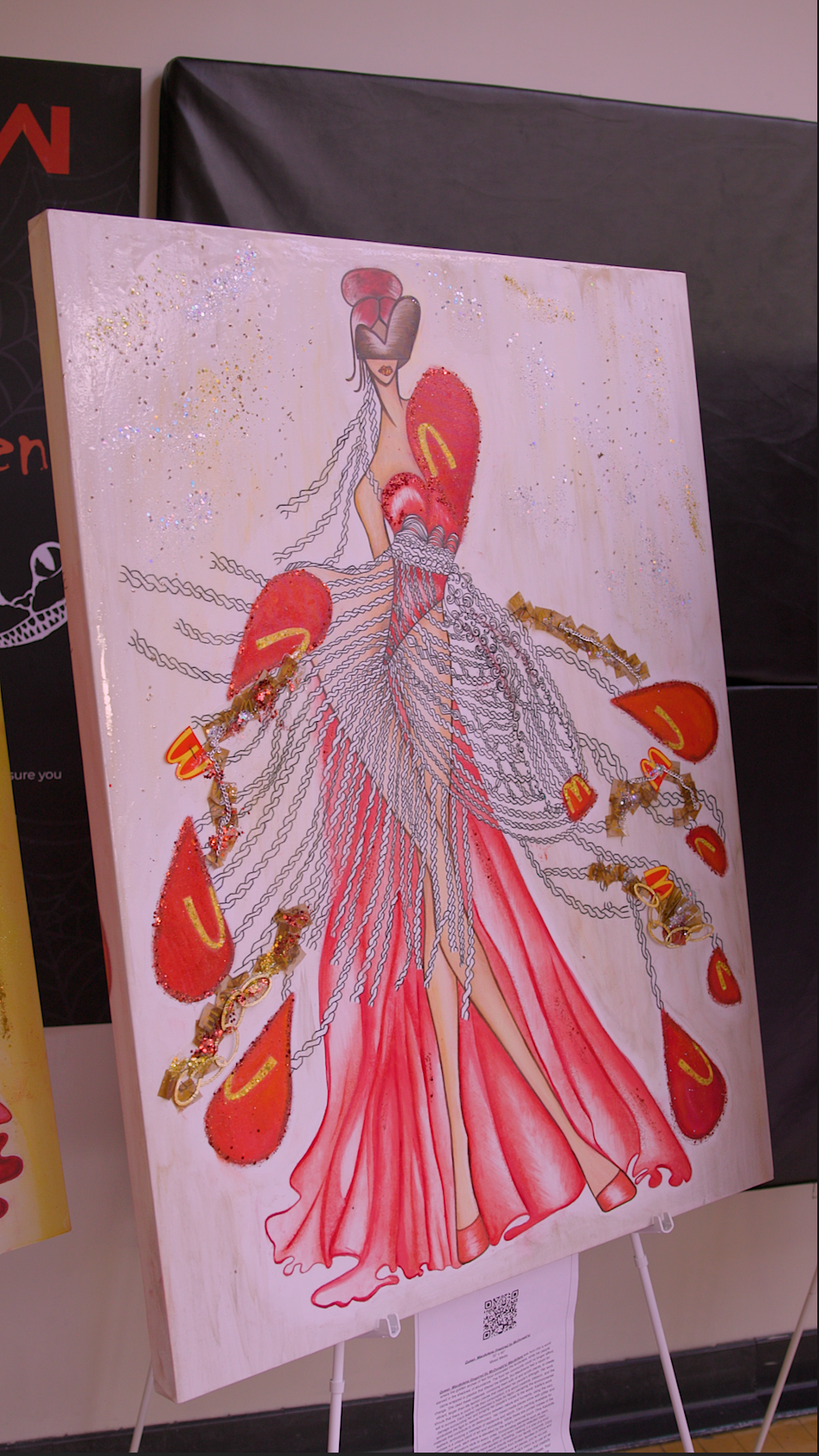 Custom Order Queen Macdolena (Inspired by McDonald’s) – “Your Art Has Been Served” Queen Series | Mixed Media| Inspired by McDonald’s® |Exclusive Fine ART (Copy)