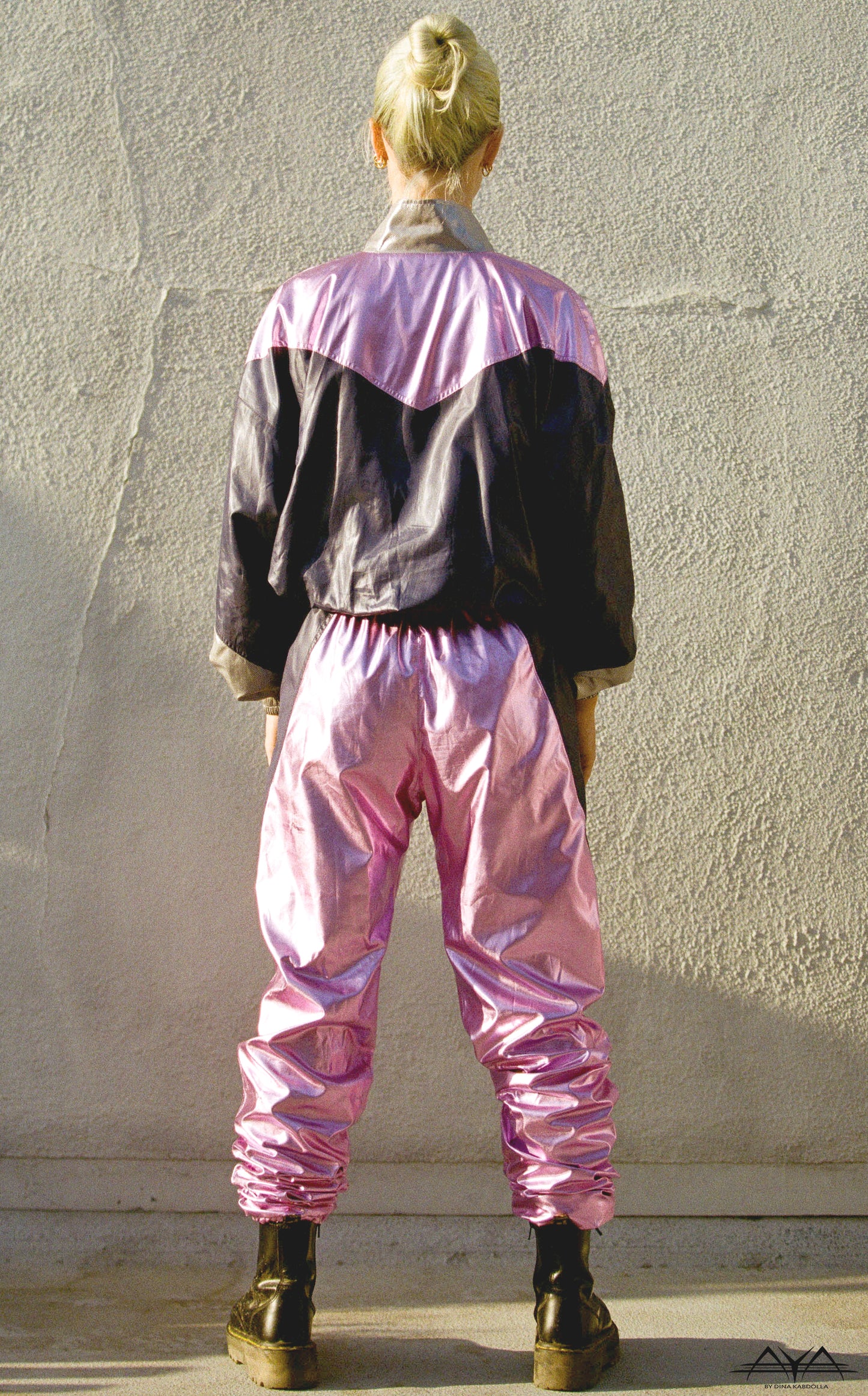 FLASHY PINK WITH MULTI COLOR BLOCKS