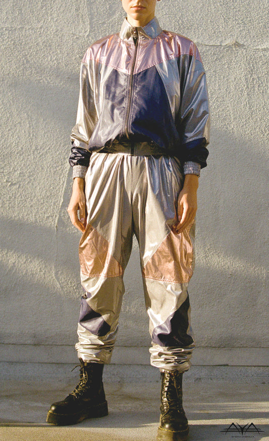 SILVER CRUSH WITH MULTI COLOR BLOCKS