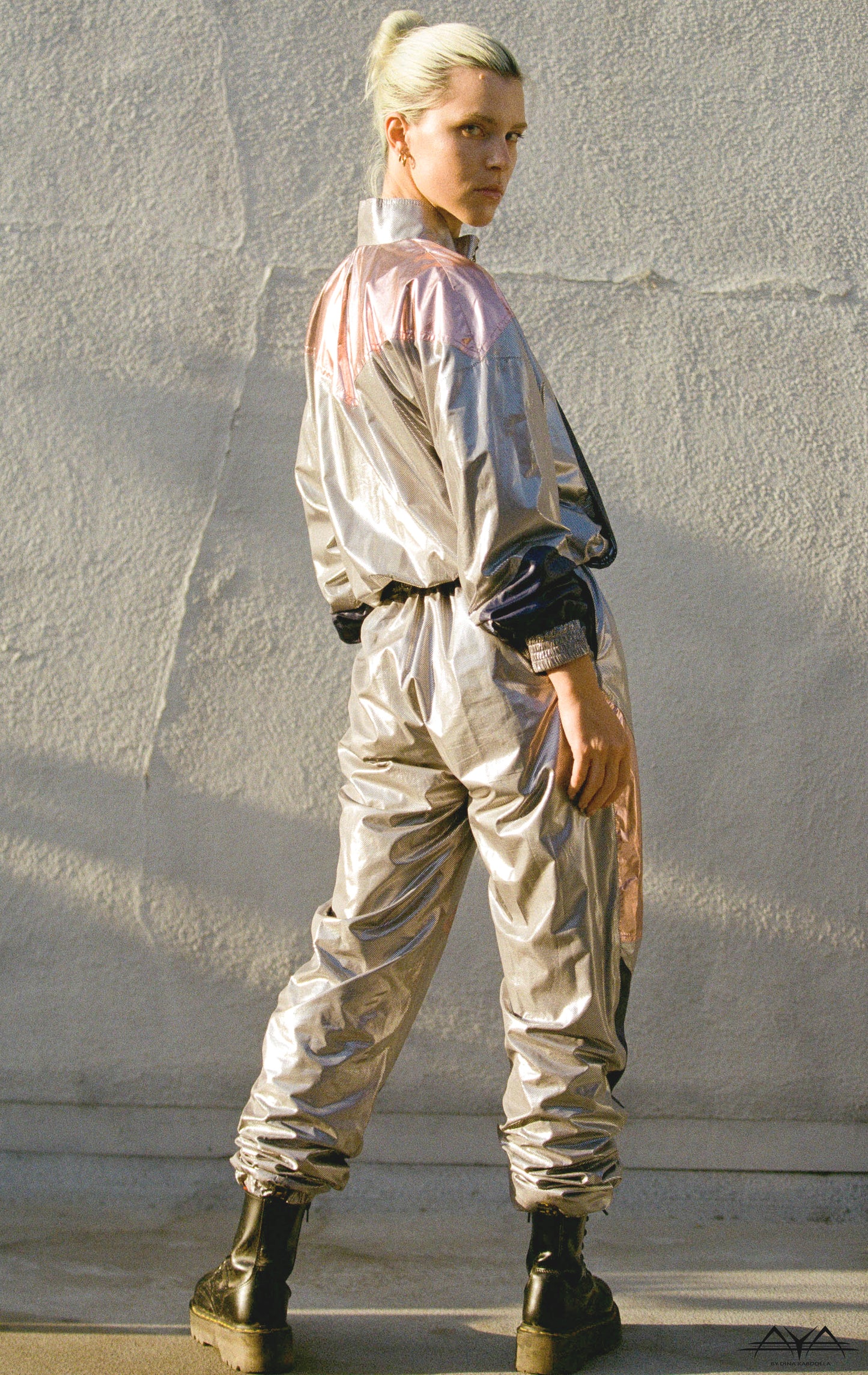 SILVER CRUSH WITH MULTI COLOR BLOCKS