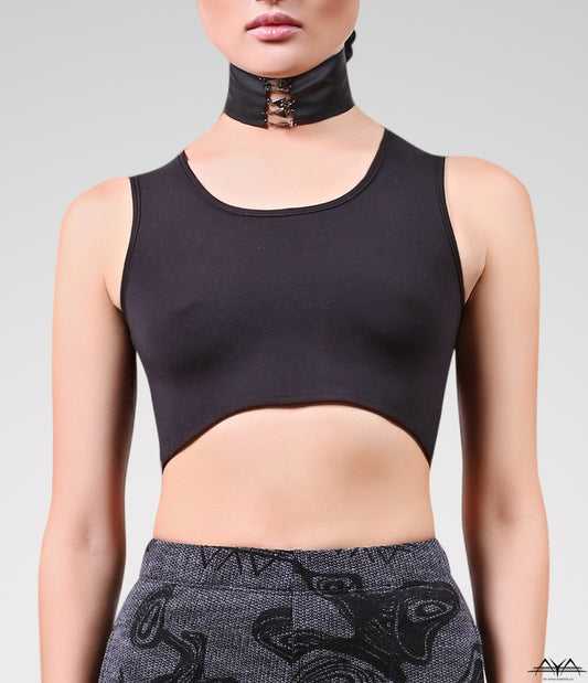 Katherine Crop Top Noir