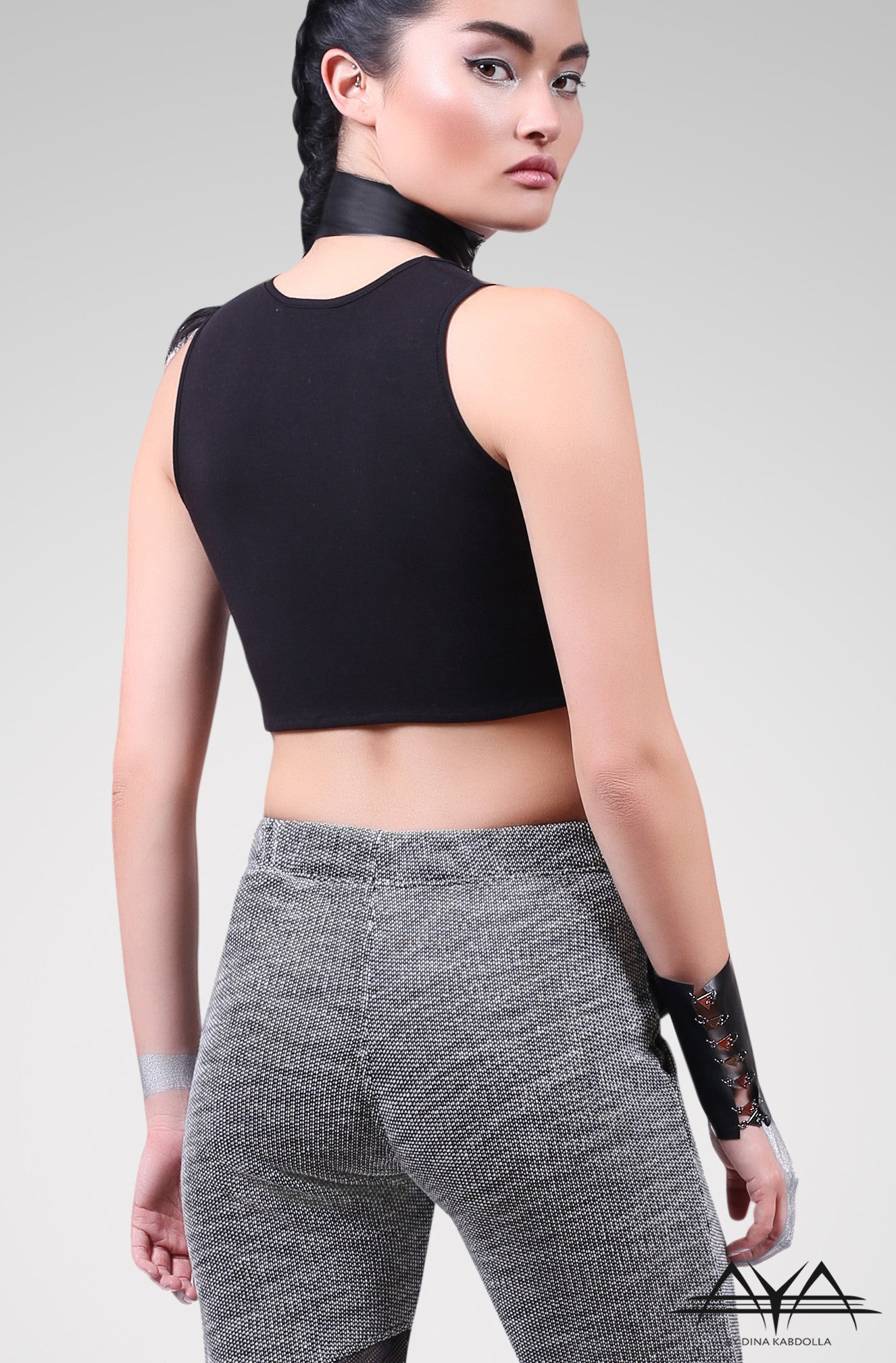 Katherine Crop Top Noir