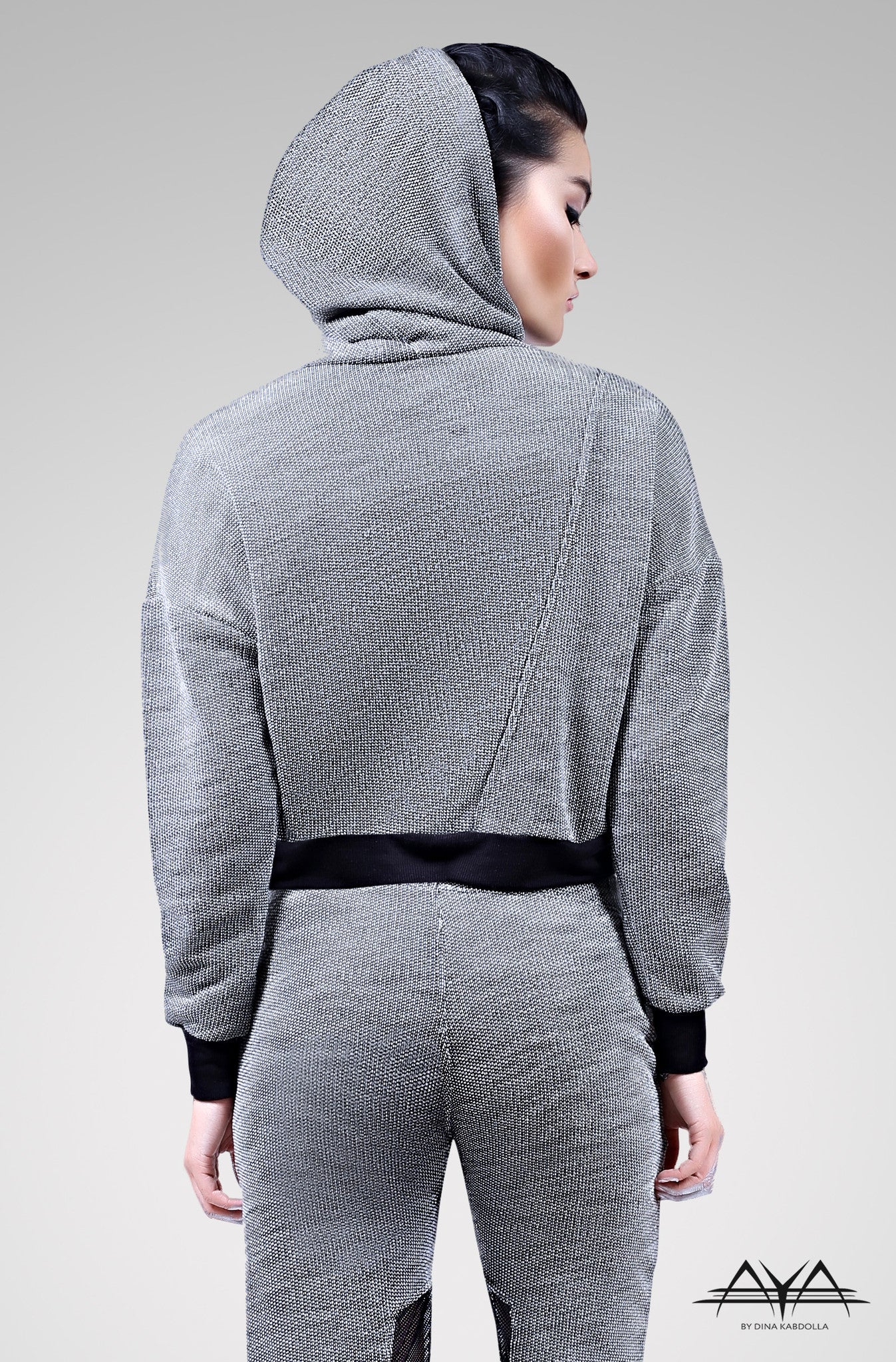 Cropped Hoodie With Fitted Sweat Pant