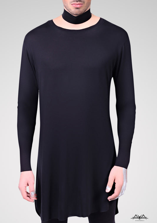 Long Unisex T-Shirt Noir