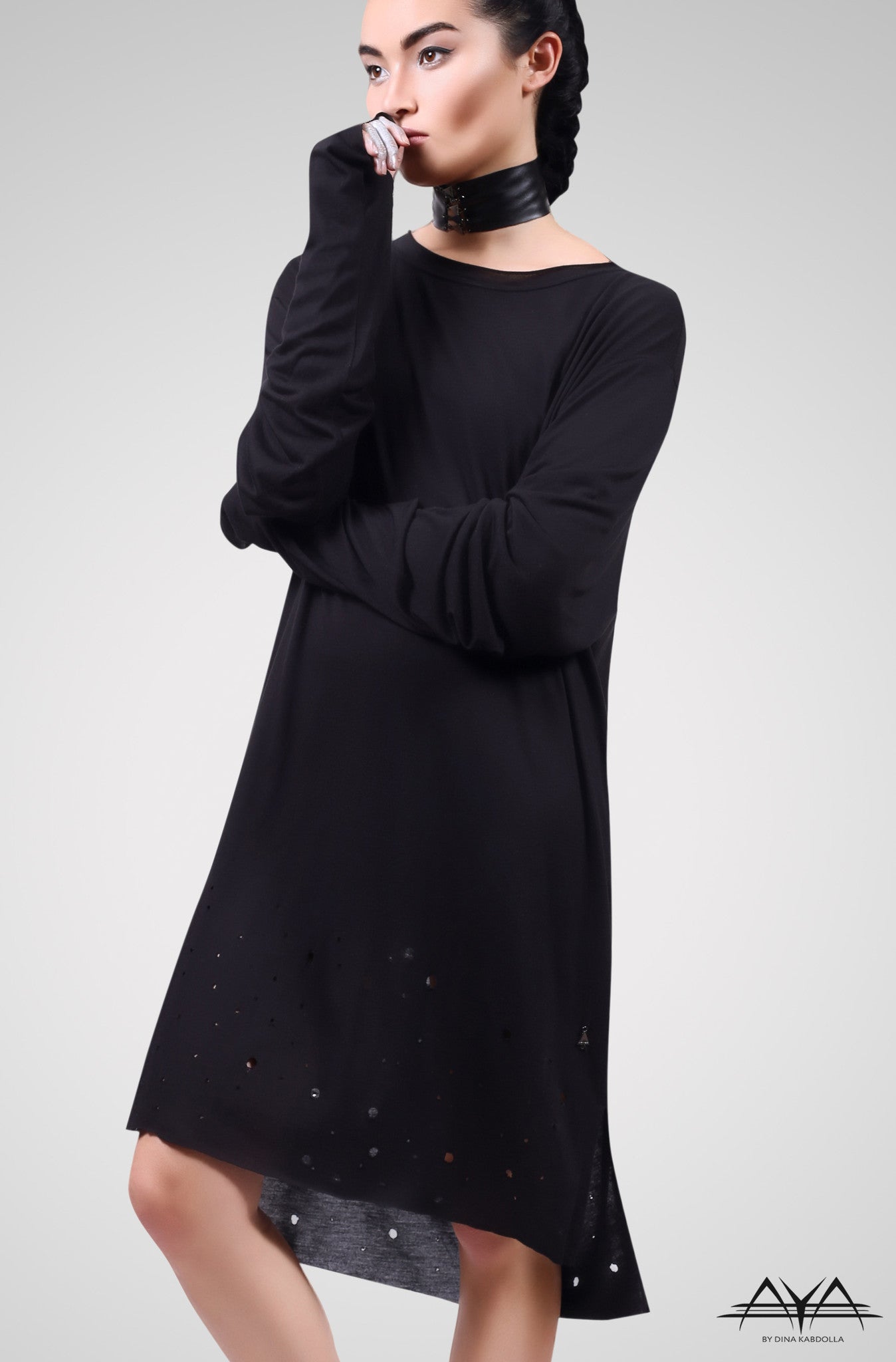 Unisex Ripped T-Shirt Noir