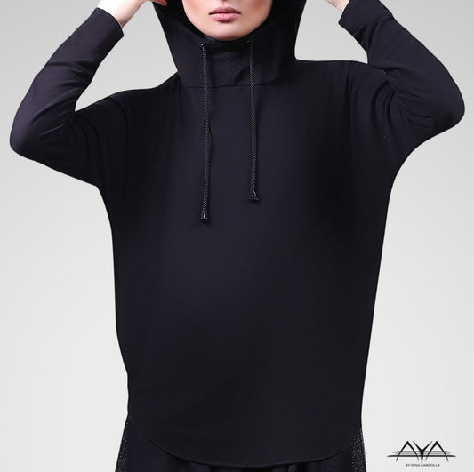 Essential Unisex Hoodie Noir