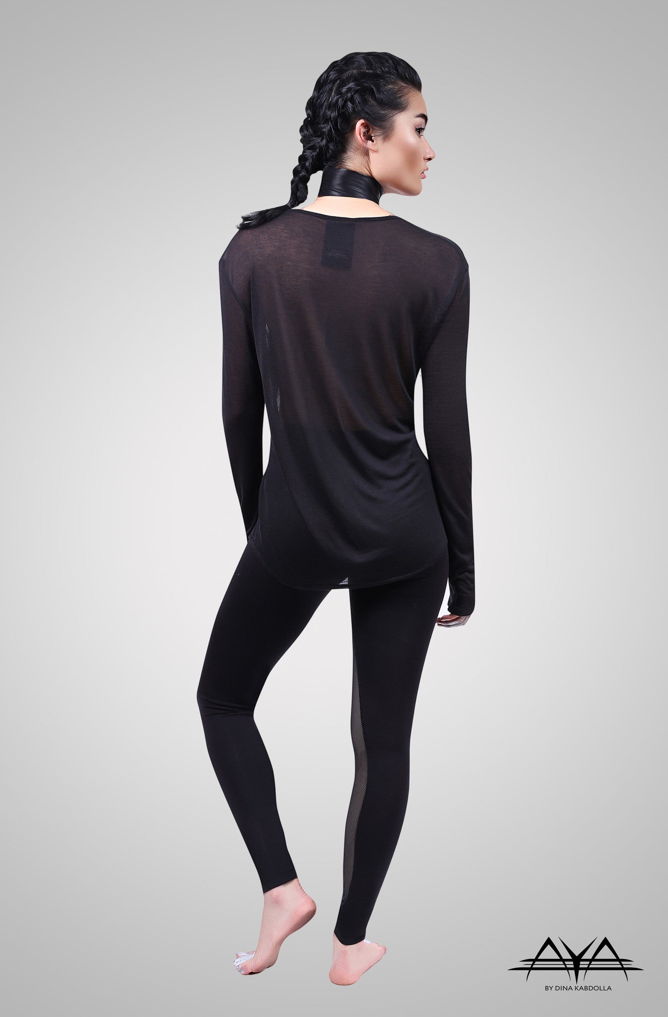 Unisex V-Neck Shirt Noir