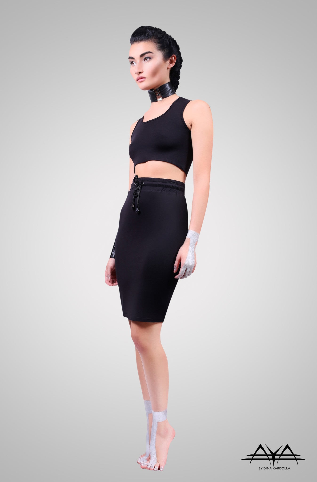 Katherine Crop Top Noir