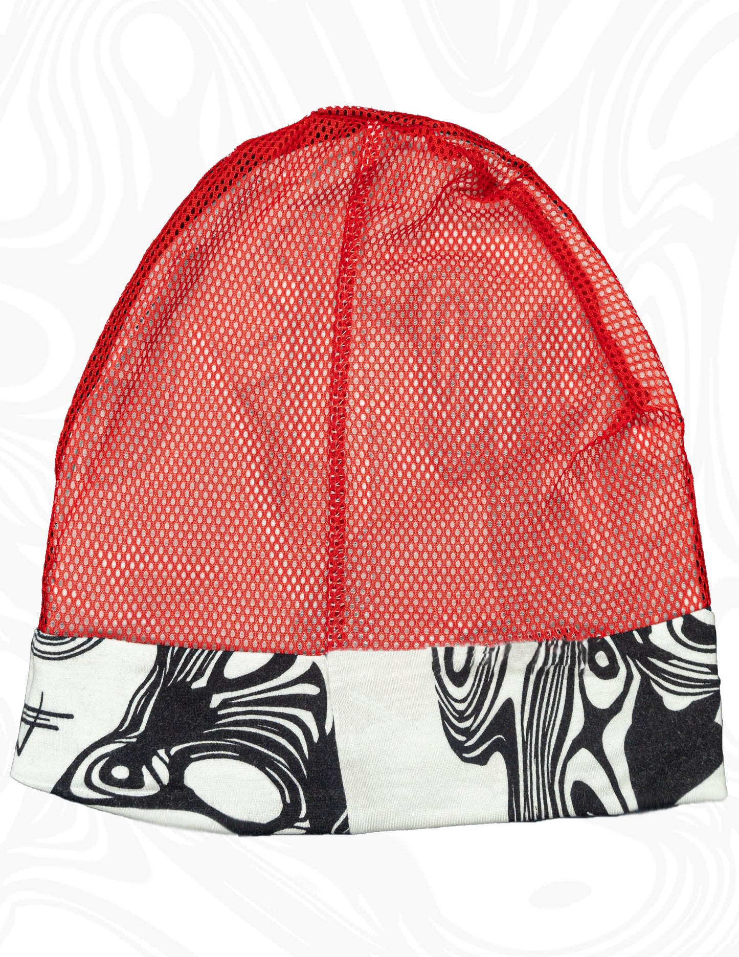Unisex AyA Printed White Jersey Beanie