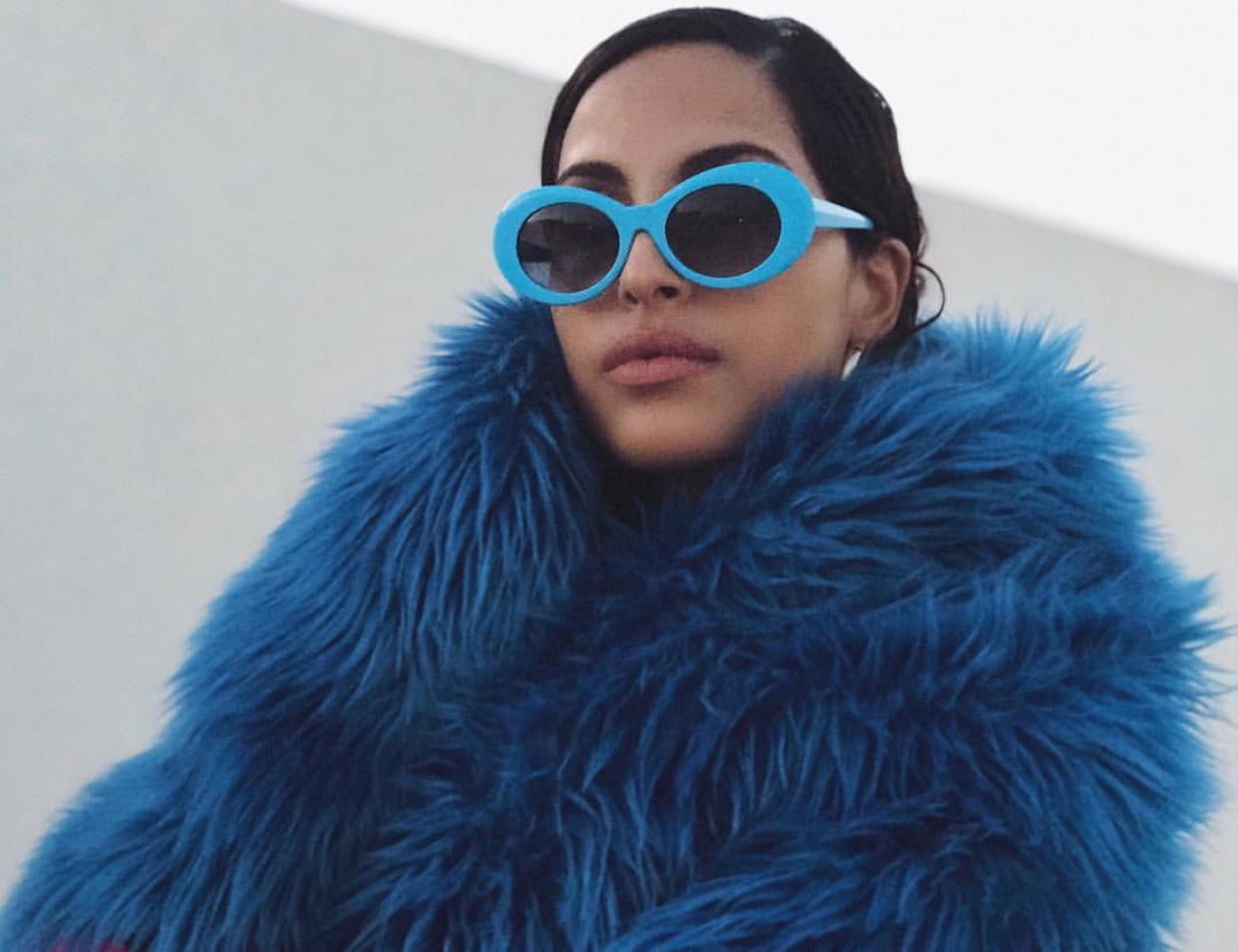 AYA by DK Exclusive Celebrity Couture “Farinacci Faux Fur Shaw” | Luxury Fashionl