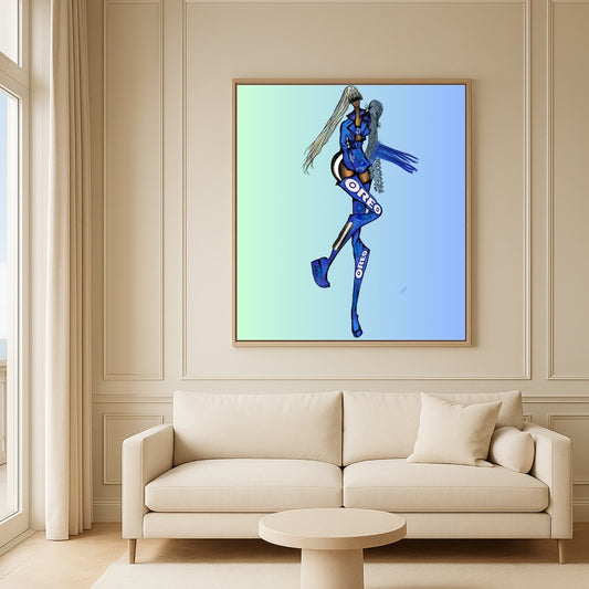 Custom Order Queen Oria (Inspired by Oreo)– “Your Art Has Been Served” Queen Series  |Mixed Media | Inspired by Oreo®  | Exclusive Fine Art |