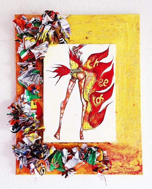 Original Queen Cheeta – Friday Muse of Boldness, Passion & Focus/Your Art Has Been Served – 7 Queens Series/Exclusive Fine Art