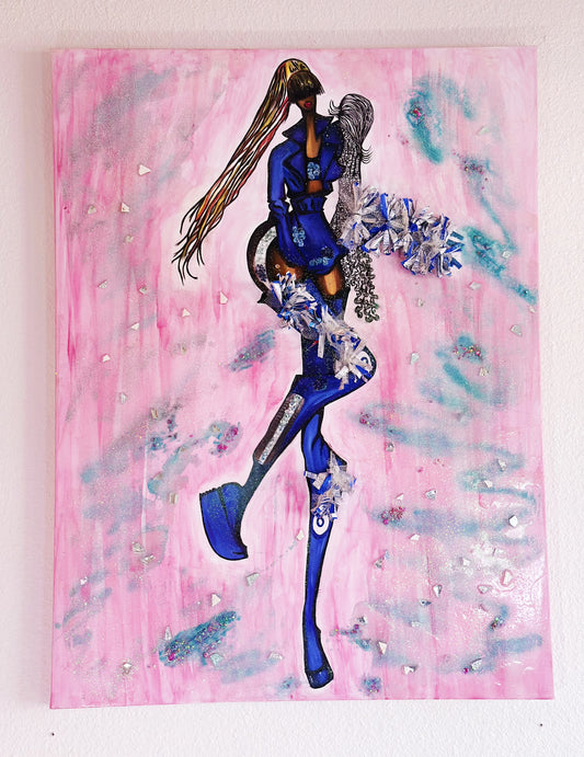 Queen Oria (Inspired by Oreo) 30” x 40” |Mixed Media | Inspired by Oreo®  | Exclusive Fine Art |