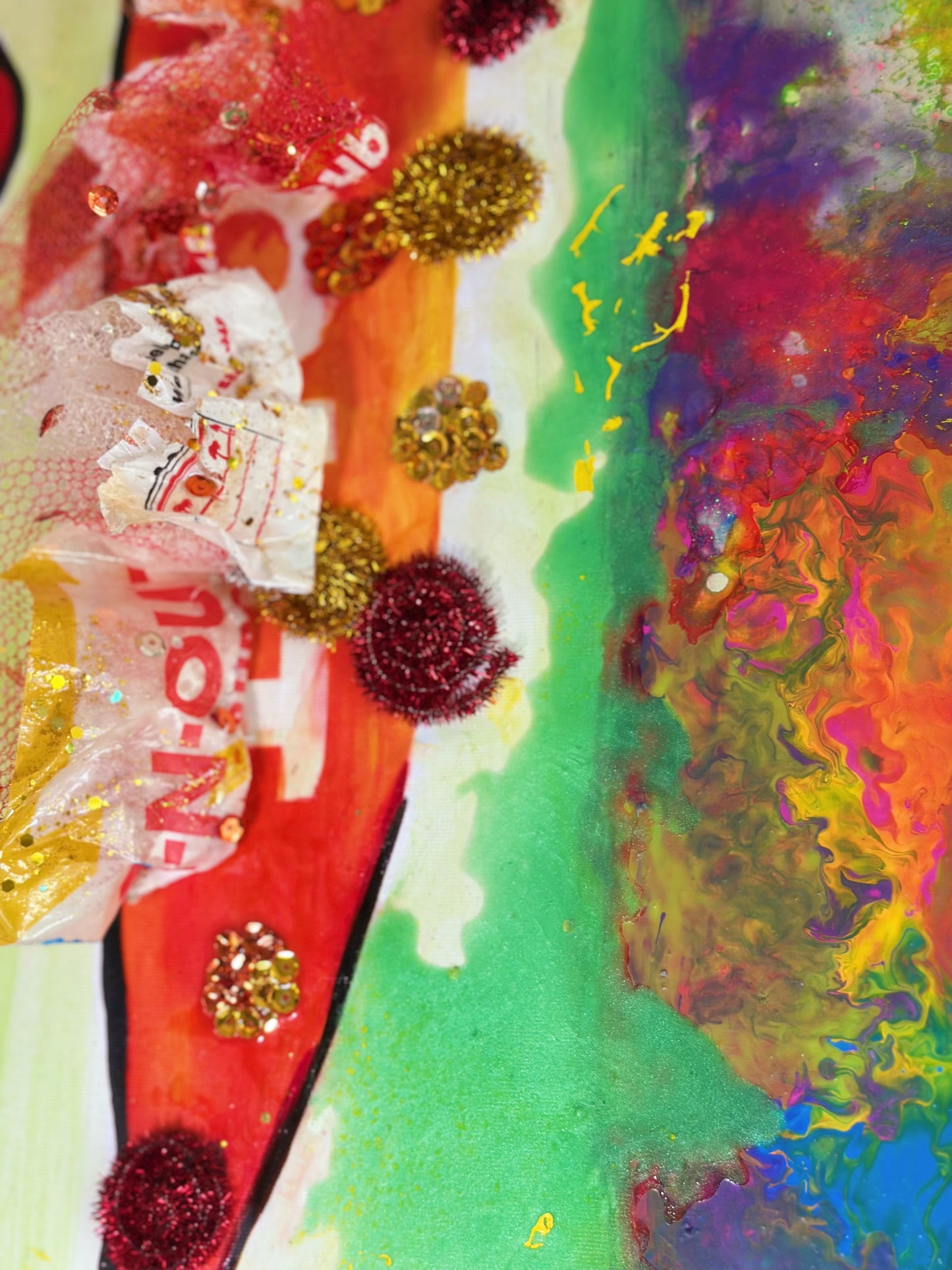 Queen Inna 30” x 40” | Mixed Media | Inspired by In-N-Out®  | Exclusive ART