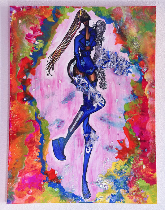 Queen Oria (Inspired by Oreo) 30” x 40” |Mixed Media | Inspired by Oreo®  | Exclusive Fine Art |