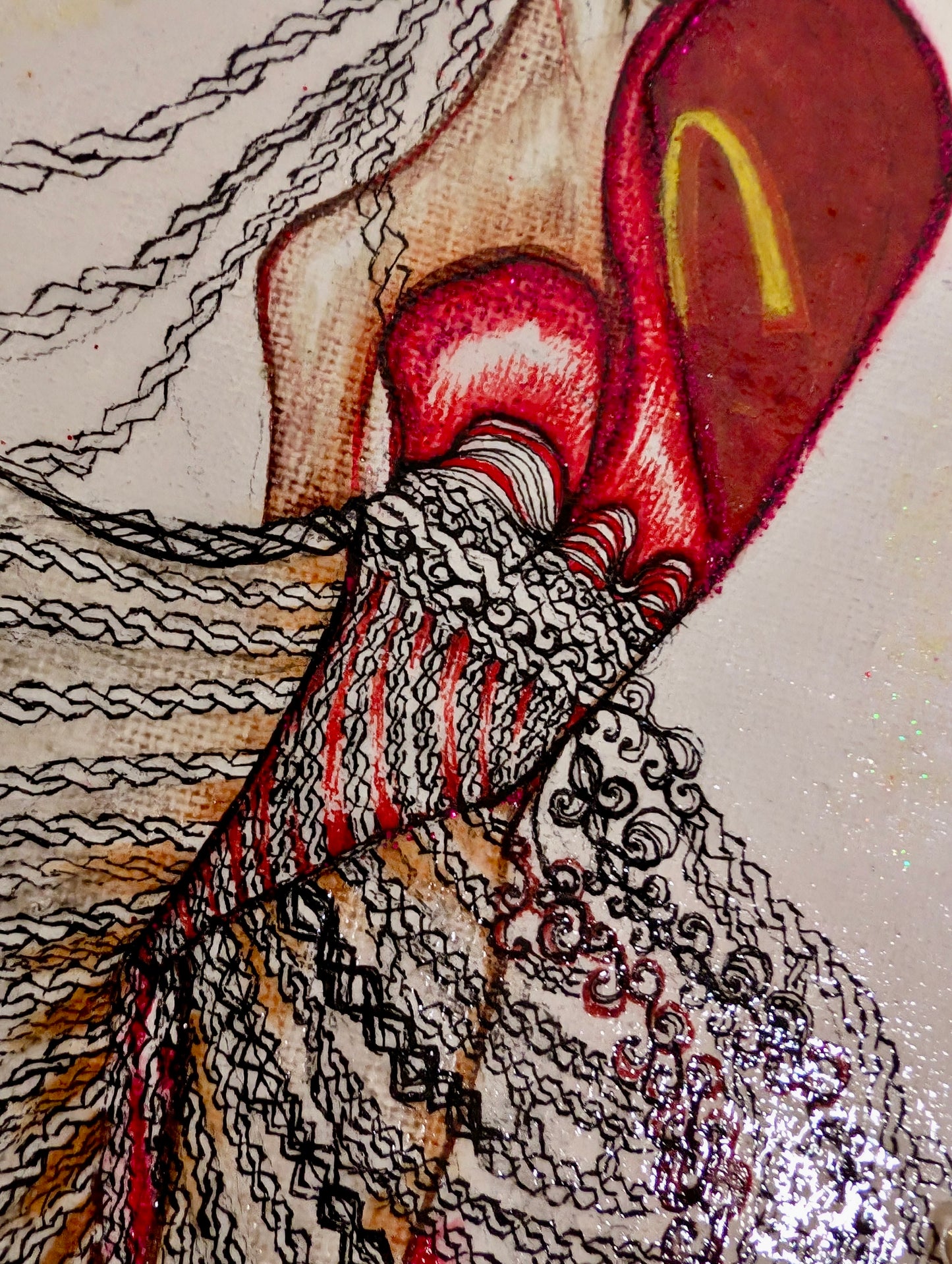 Original Queen Macdolena – Saturday Muse of Abundance, Wisdom & Rebirth/Your Art Has Been Served – 7 Queens Series / Exclusive Fine Art Painting