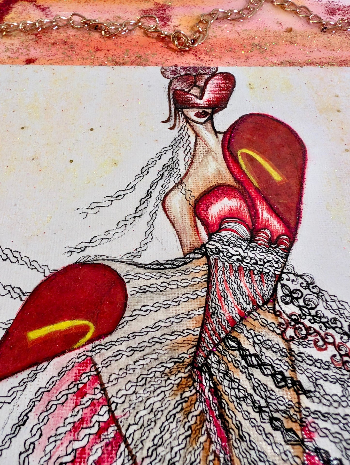 Original Queen Macdolena – Saturday Muse of Abundance, Wisdom & Rebirth/Your Art Has Been Served – 7 Queens Series / Exclusive Fine Art Painting