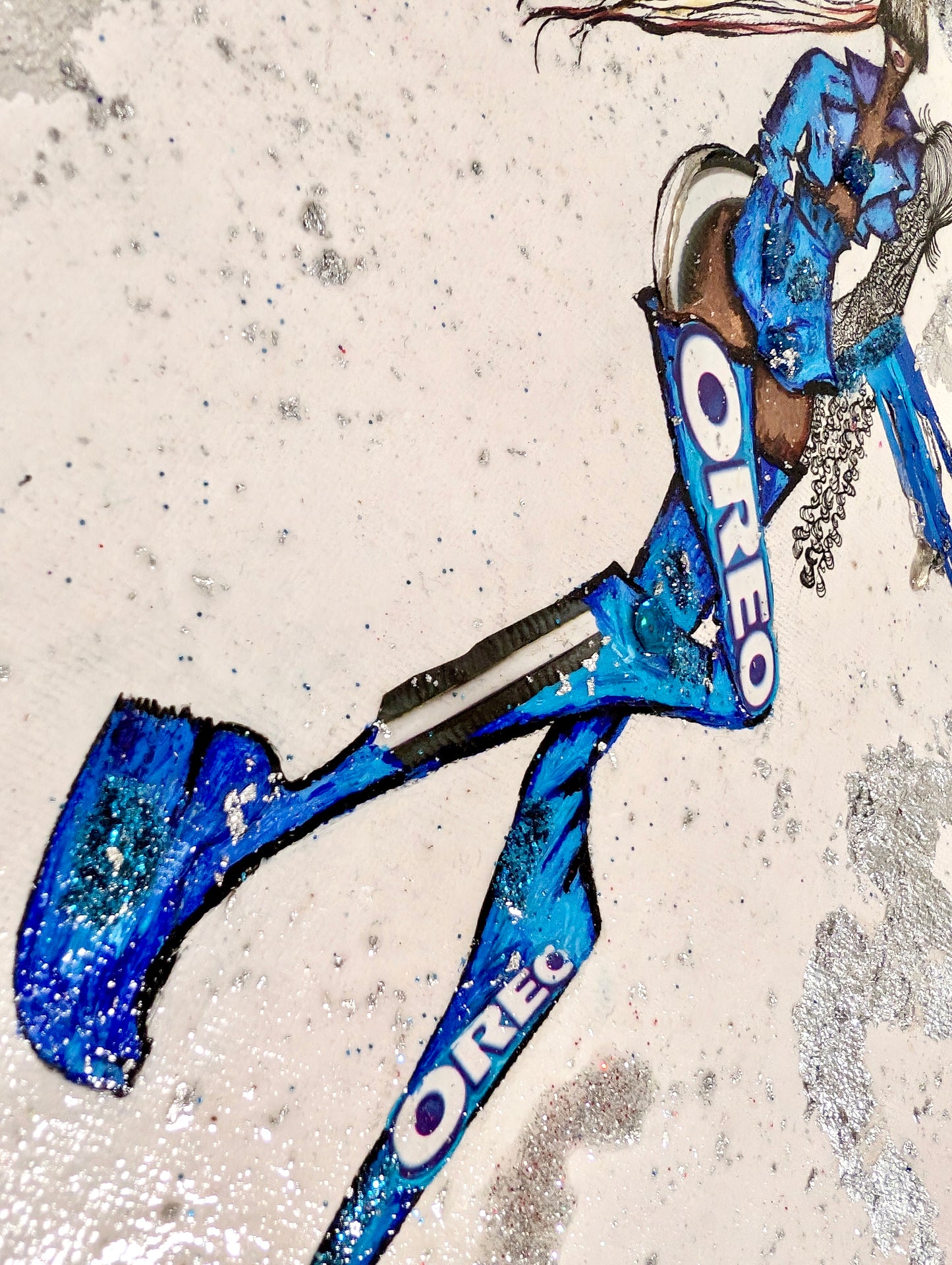 Queen Oria — Original Oreo® Wrapper Mixed Media Art | AYA by DK