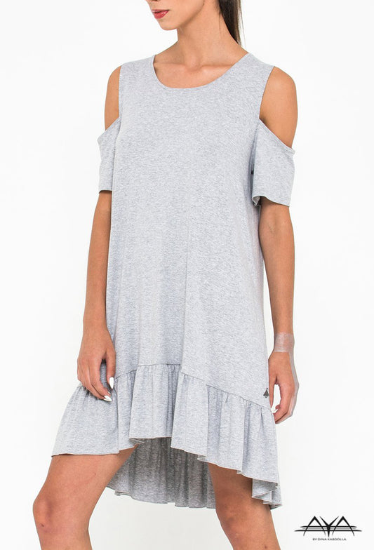 SHOULDER CUT DRESS
