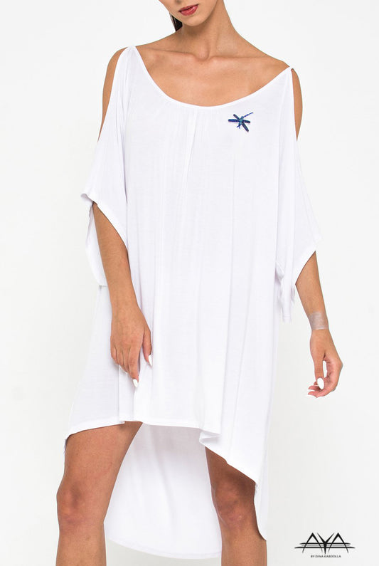 CUT OUT SLEEVE DRESS