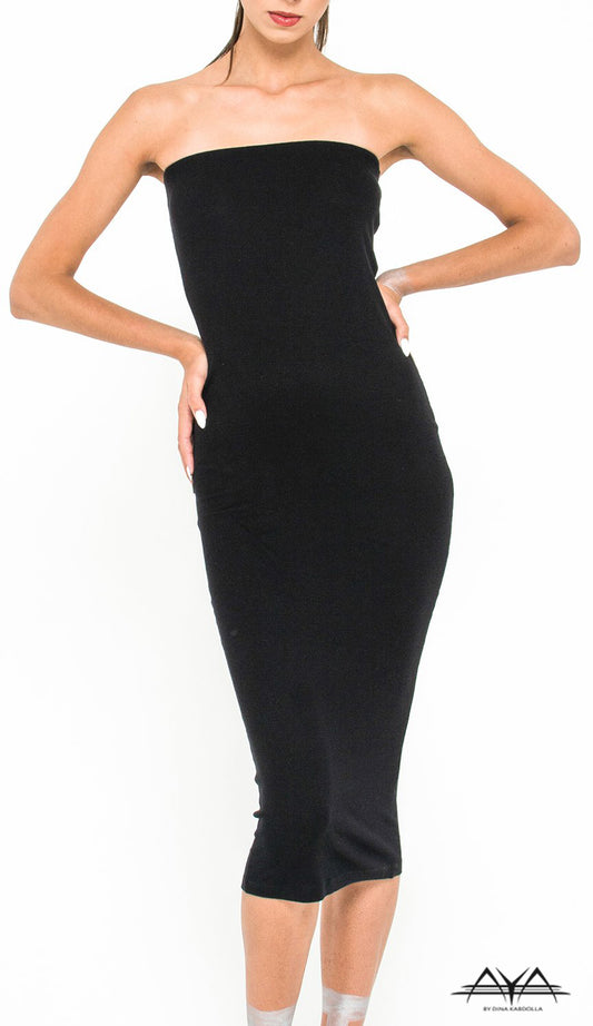 BANDEAU FITTED DRESS