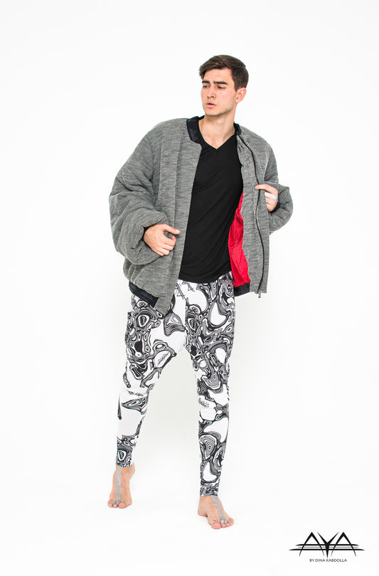 ECCENTRIC THREE SET PIECE FEATURING OVERSIZED FRENCH TERRY JACKET