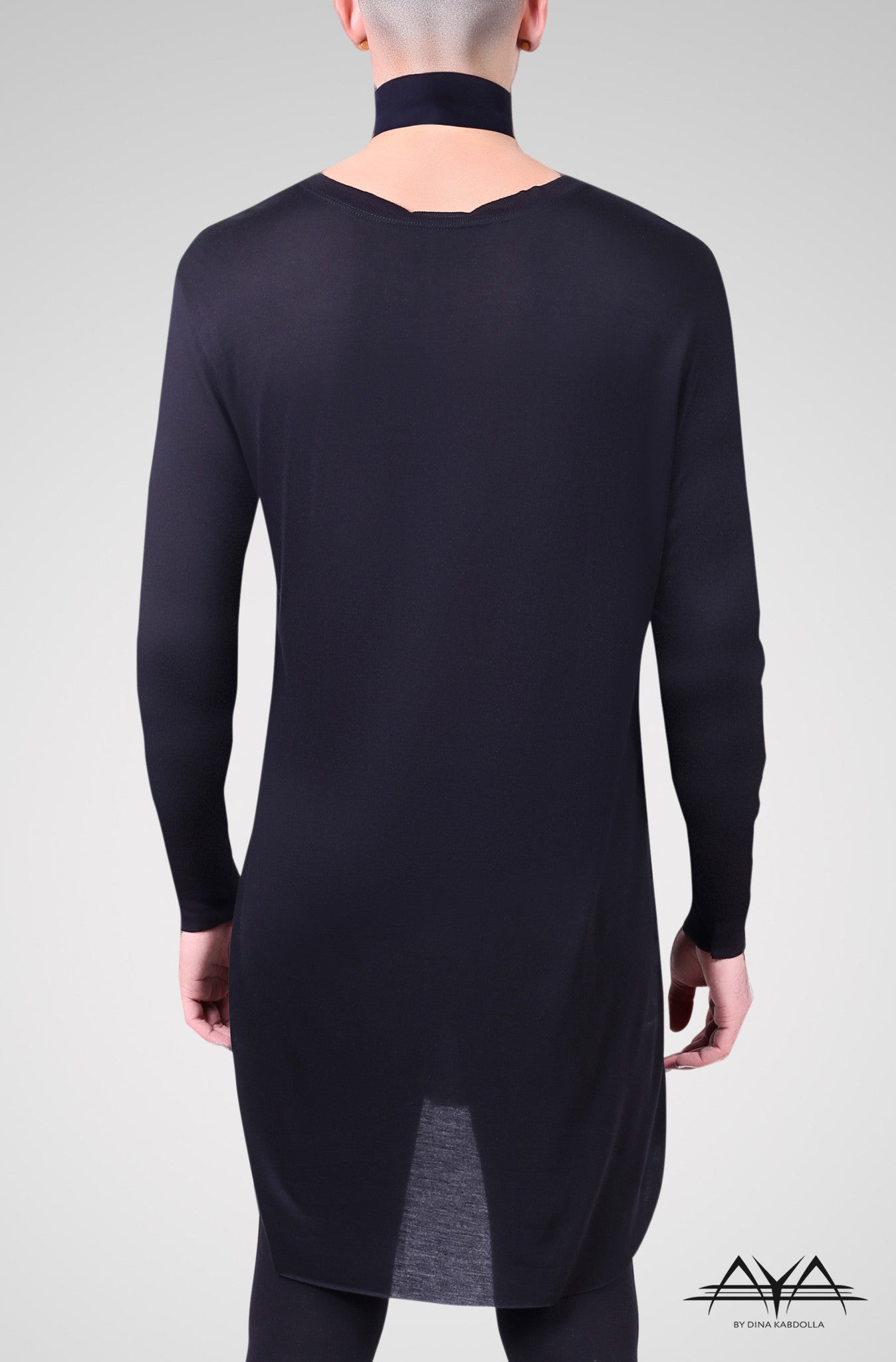 Long Unisex T-Shirt Noir